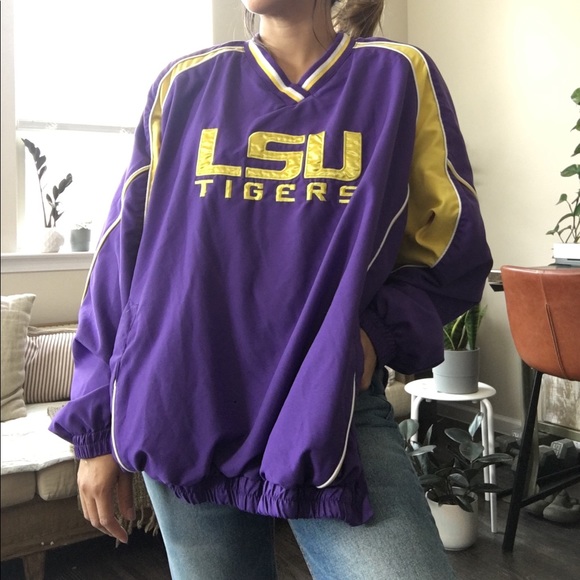 LSU TIGERS UNIVERSITY unisex track sweater - Picture 3 of 14